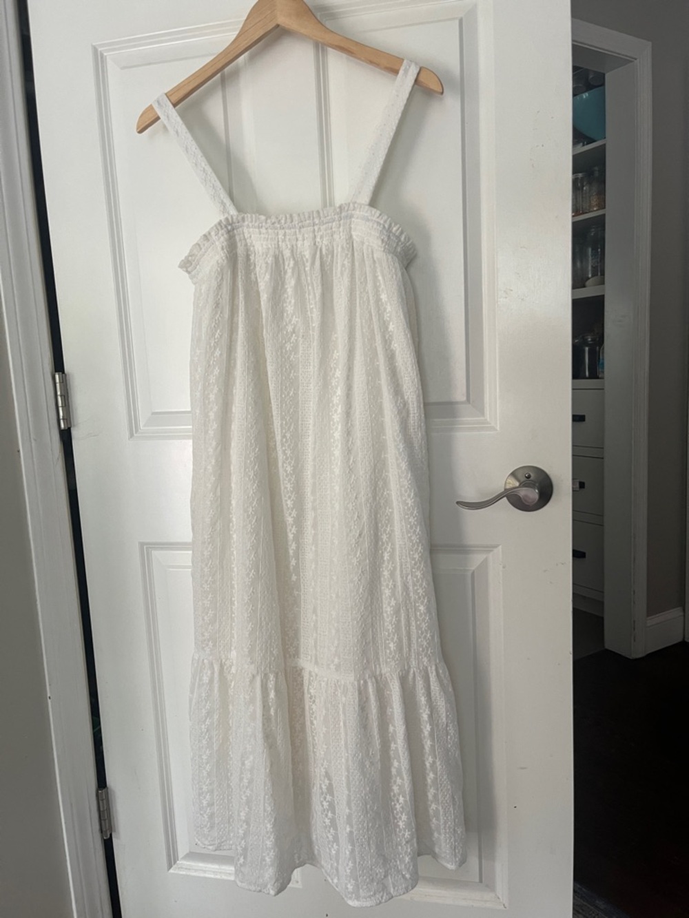 LOFT White Long Sleeve Dress (sleeveless look)